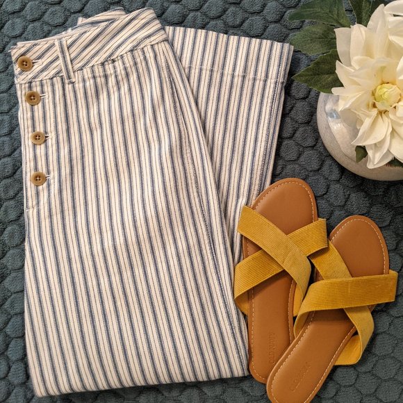 Madewell Emmett Striped Wide Leg Pants - Picture 4 of 7